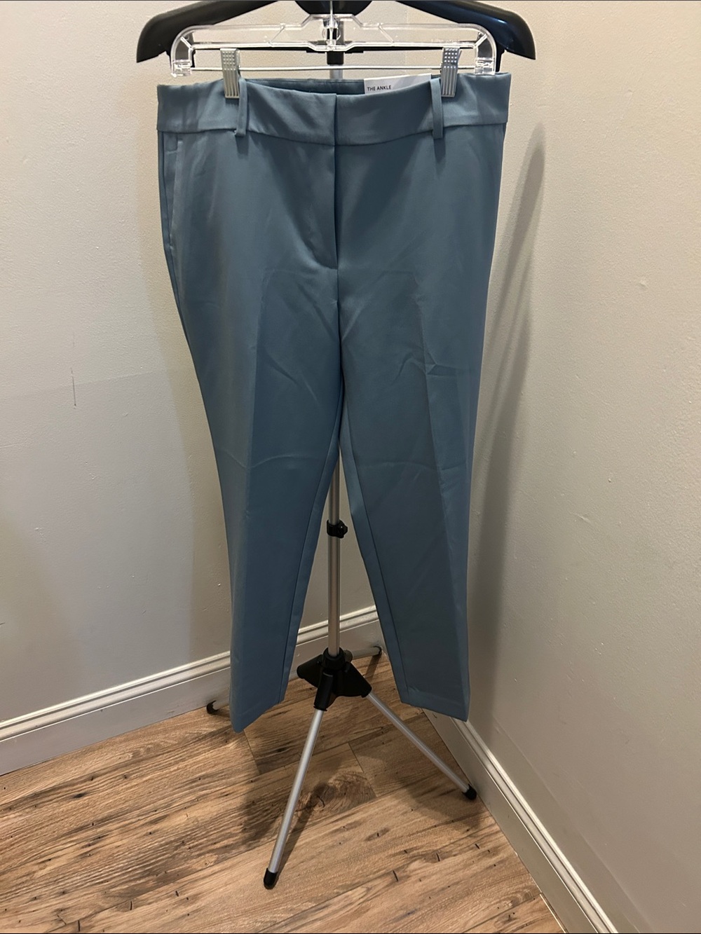 Ann Taylor Factory Slate Blue Cropped Tailored Pants